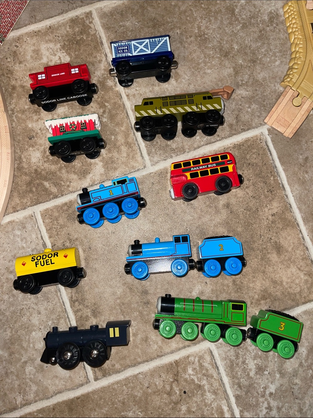 Thomas & Friends Blue Number 1 Wooden Train Engine - Blue
